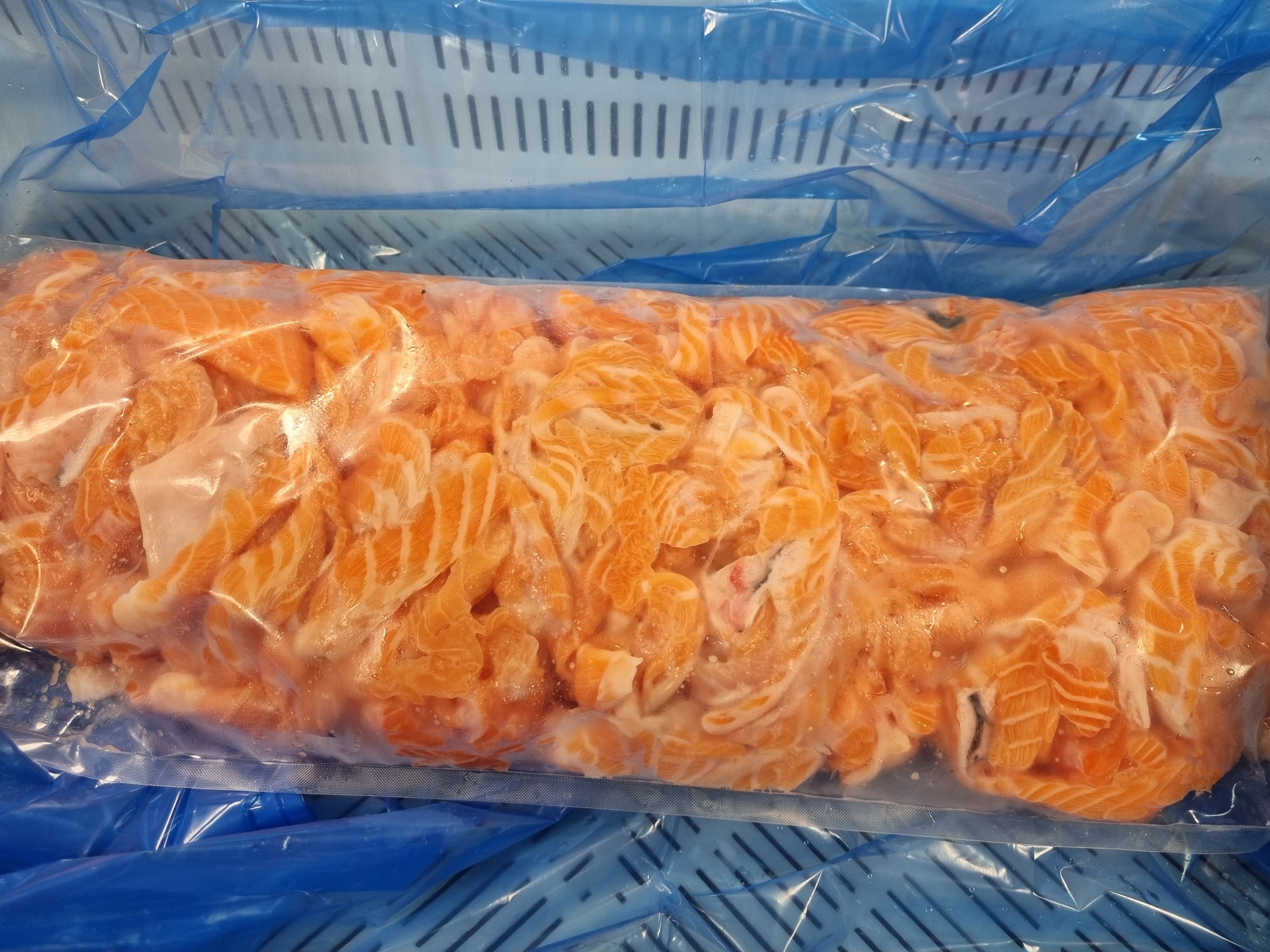 Salmon belly trim